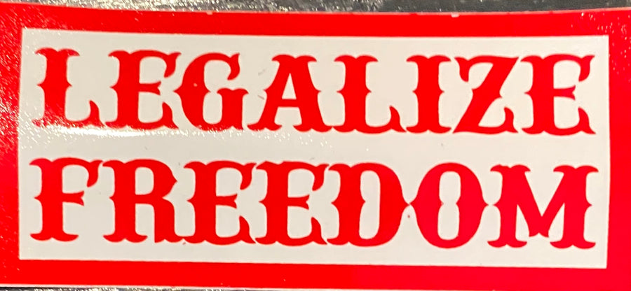 Legalize freedom sticker #121