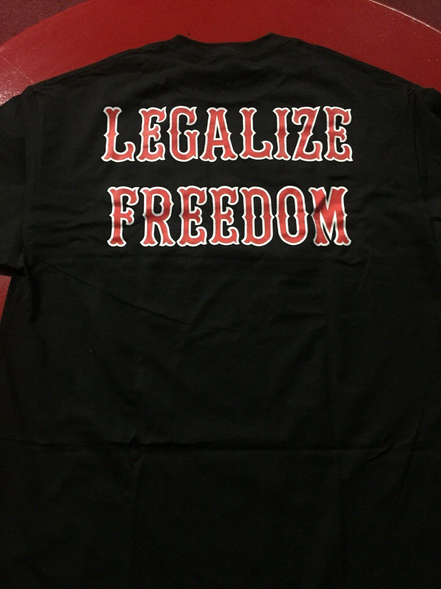 Hells Angels RSIDE - AMERICAN FLAG/ LEGALIZE FREEDOM Support Tshirt