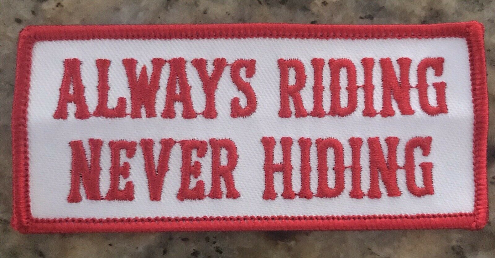 Hells Angels - RSIDE “Always Riding - Never Hiding” Support Patch ...