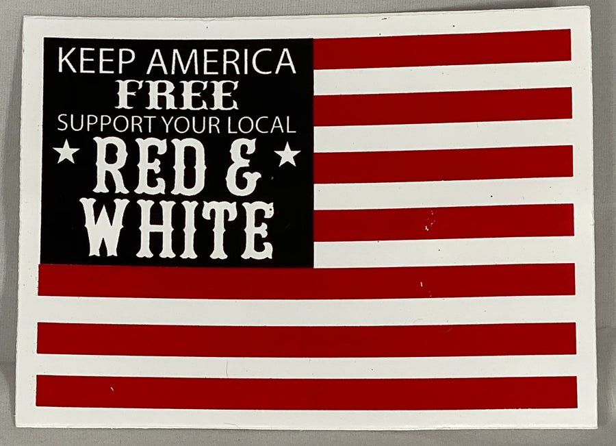 Keep American free support sticker