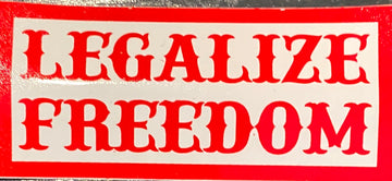 Legalize freedom sticker #121
