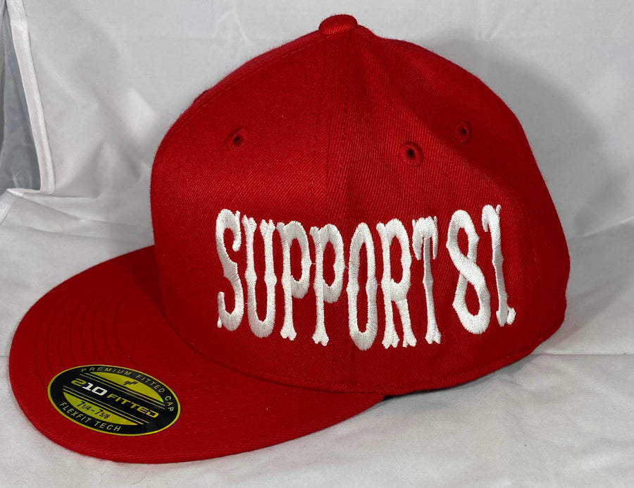 Hells Angels red 81 supporter hat